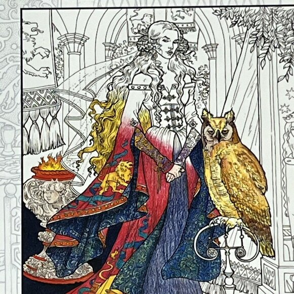 2015 The Official Game Of Thrones Coloring Book George R R Martin Clean Pages - Picture 2 of 16